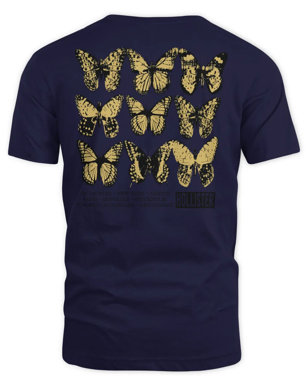 Hollister Clothing Artistic Print Logo Shirt