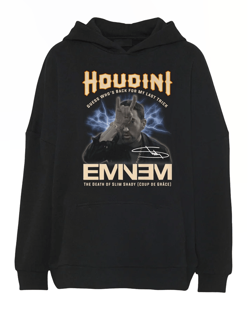 Houdini Guess Who's Back For My Last Trick Eminem The Death Of Slim Shady Signature Hoodie