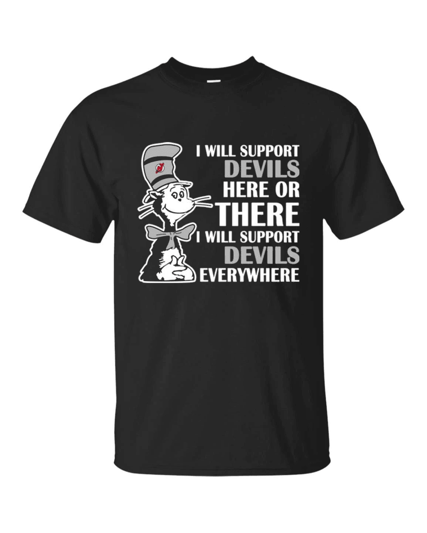 I Will Support Everywhere New Jersey Devils T Shirts