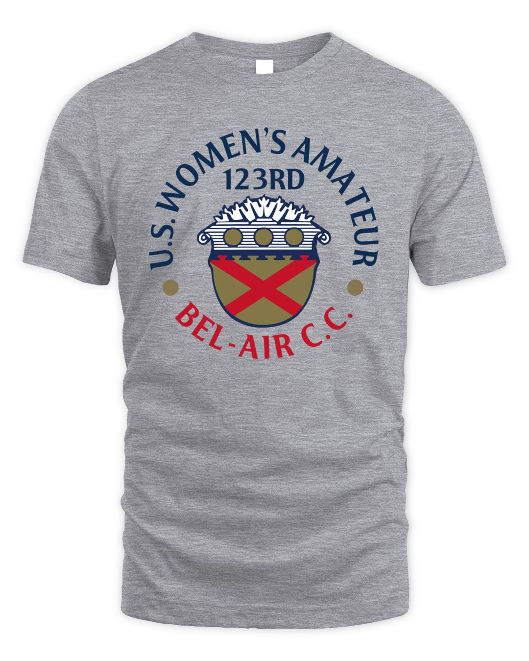Men's 2023 U.s. Women's Amateur Ahead Ash Instant Classic Tri-blend Tee Shirt