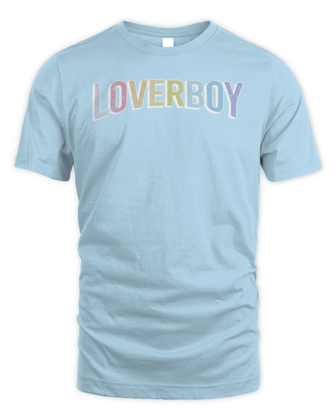 Loverboy Merch Over The Rainbow Blue Shirt