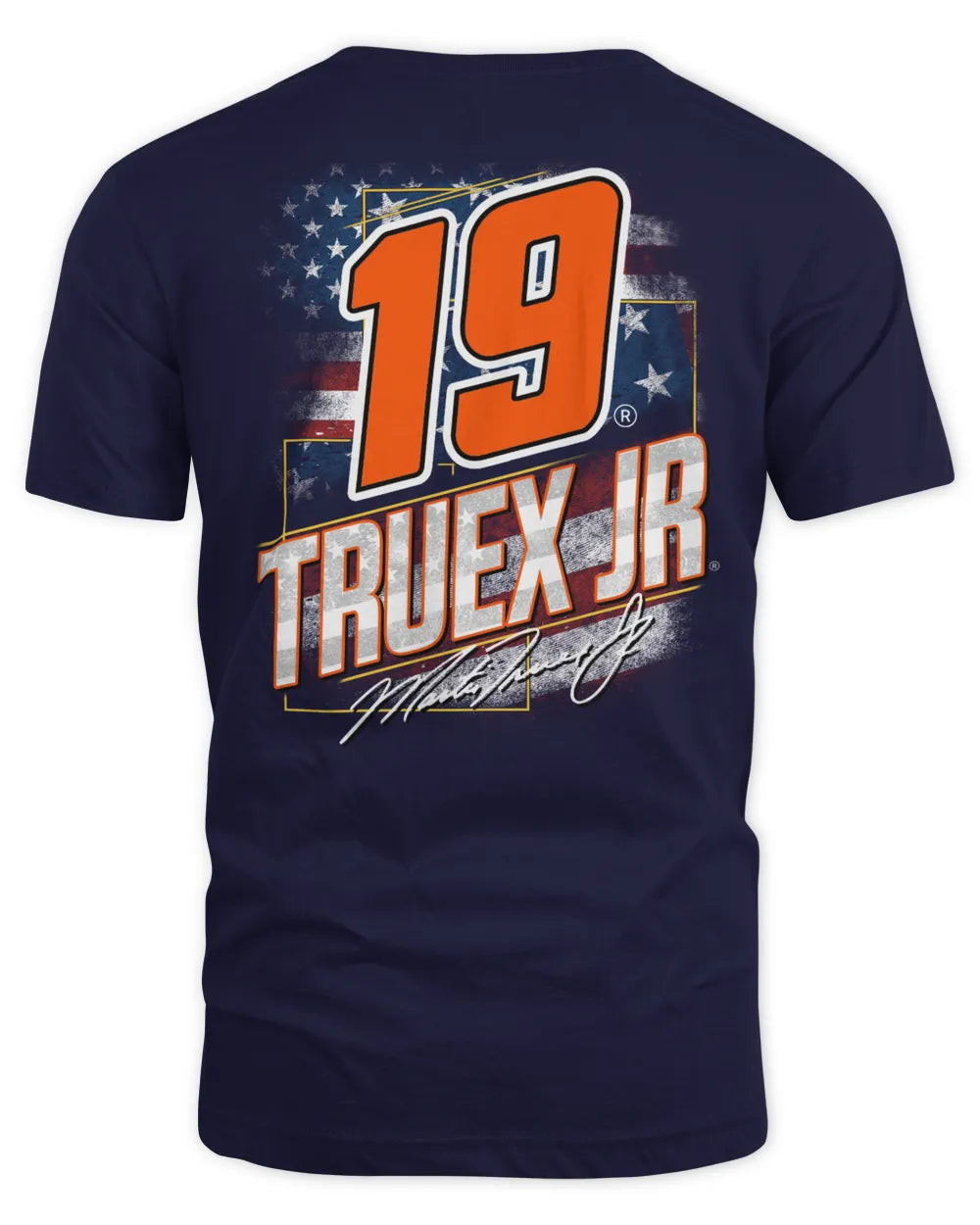 Joe Gibbs Racing Team Collection Navy Martin Truex Jr Bass Pro Shops Patriotic T-shirt