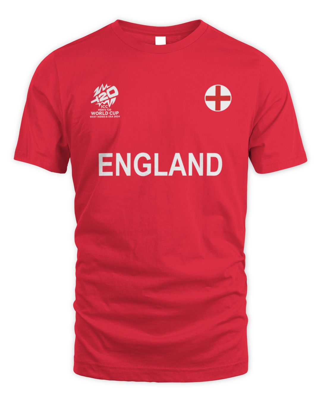 Icc T20 England Cricket Country Jersey Red T Shirts