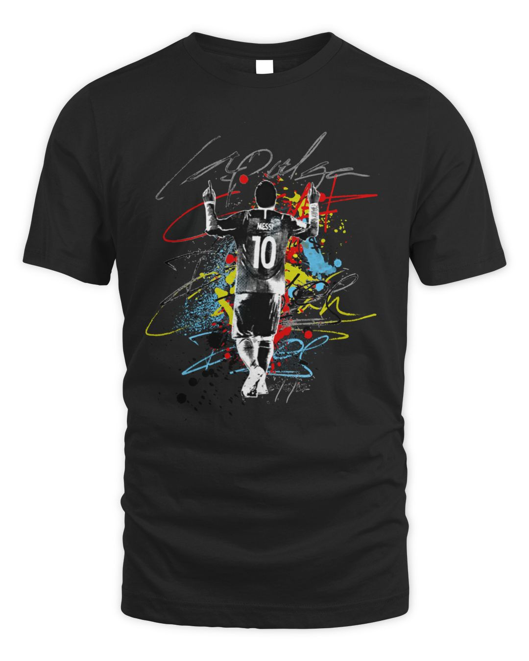 Messi Merch La Pulga Paint Splash Shirt