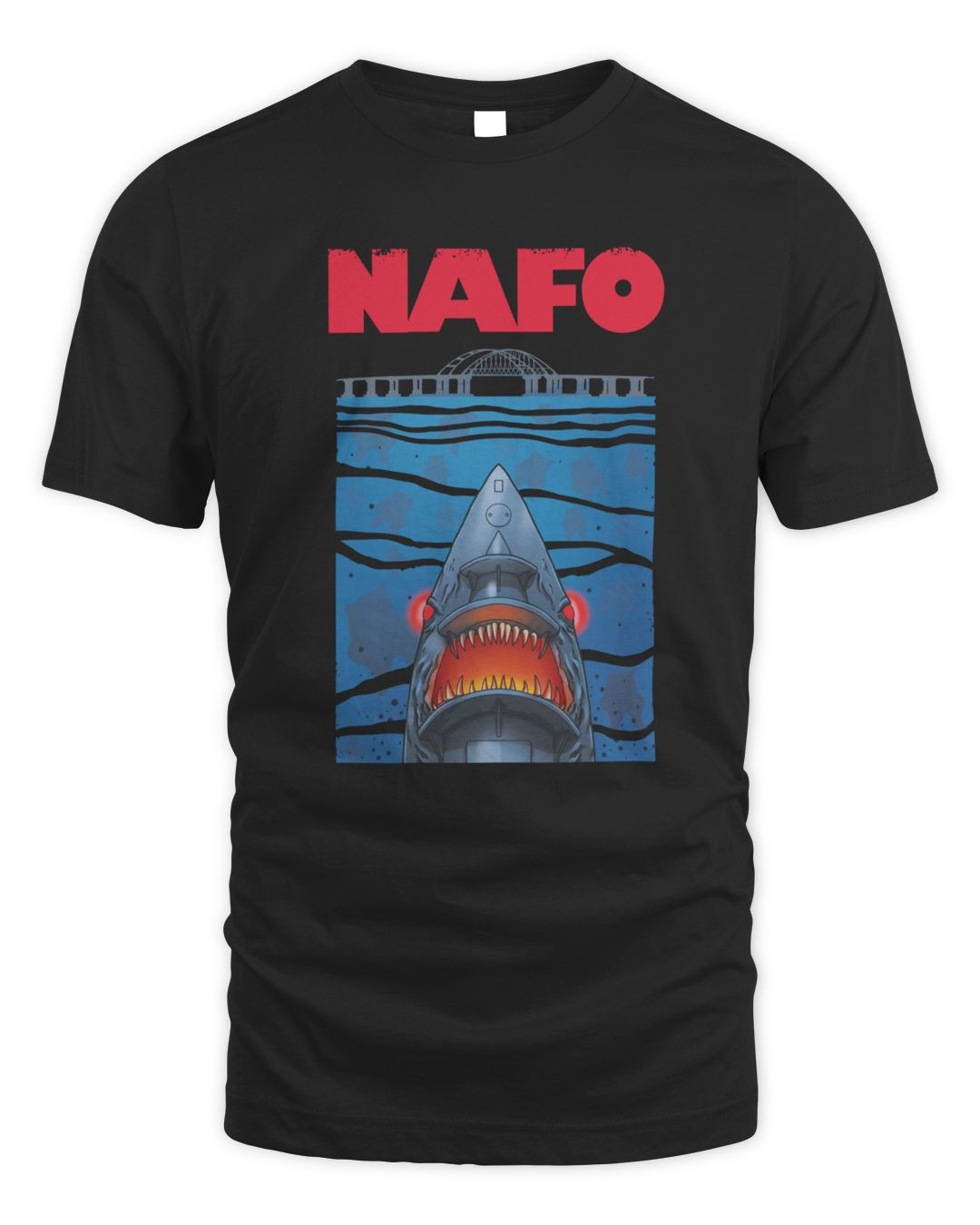 Nafo X Grandpa Yurko Shark Drone T-shirt