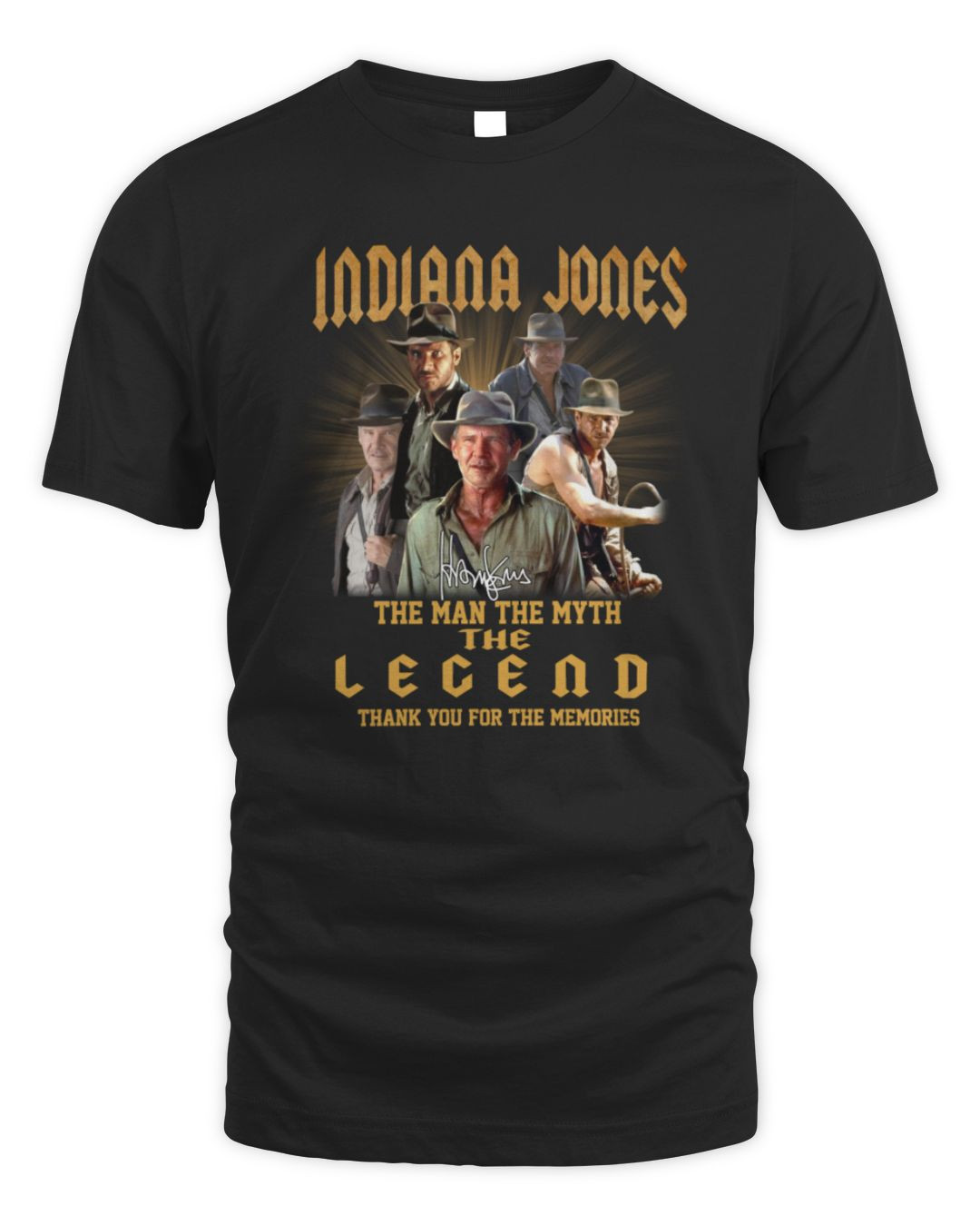 Indiana Jones The Man The Myth The Legend Thank You For The Memories Official Hoodie Sweatshirt