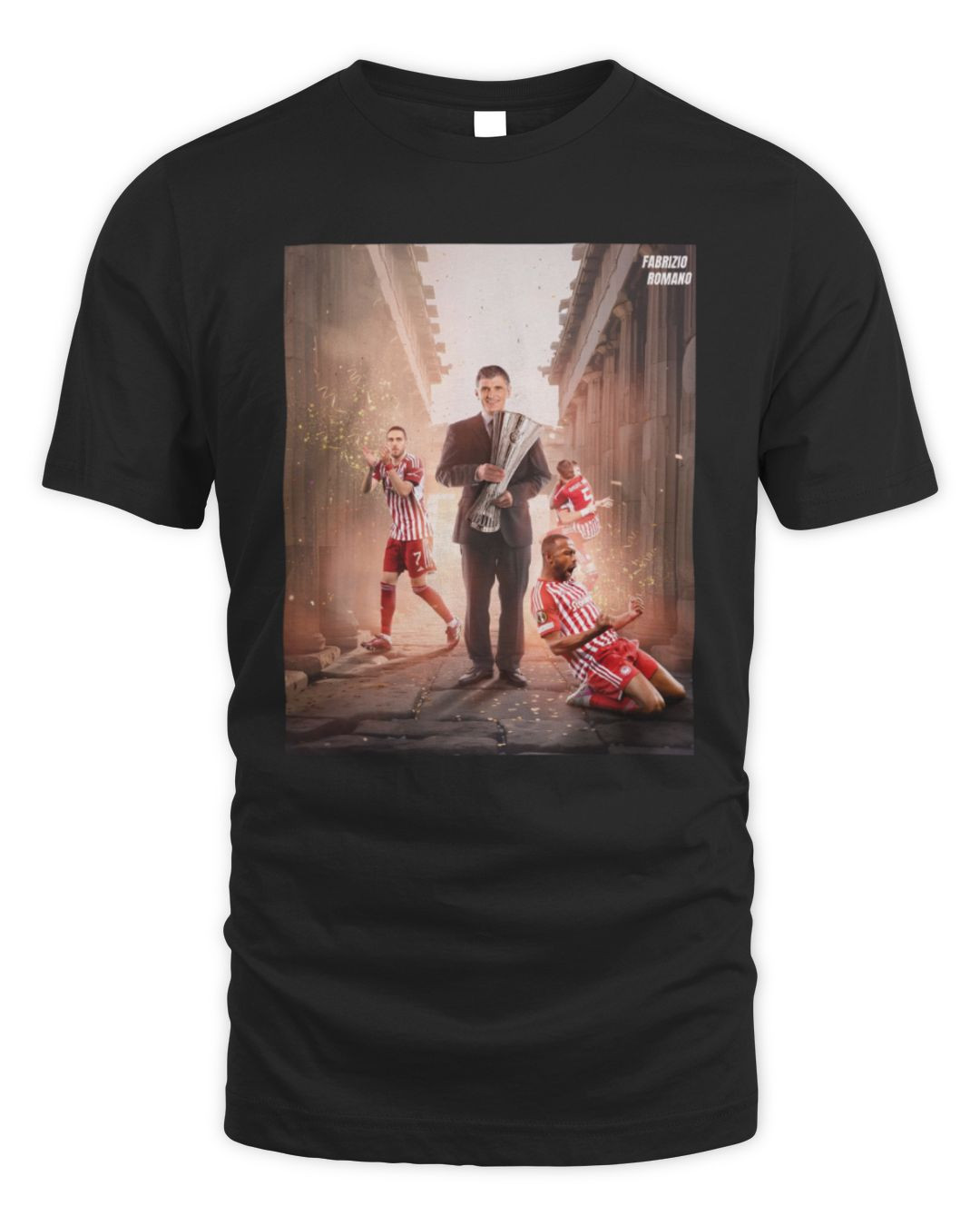 Jose Mendilibar Olympiacos Fc 2024 Uefa Conference League Tee Poster