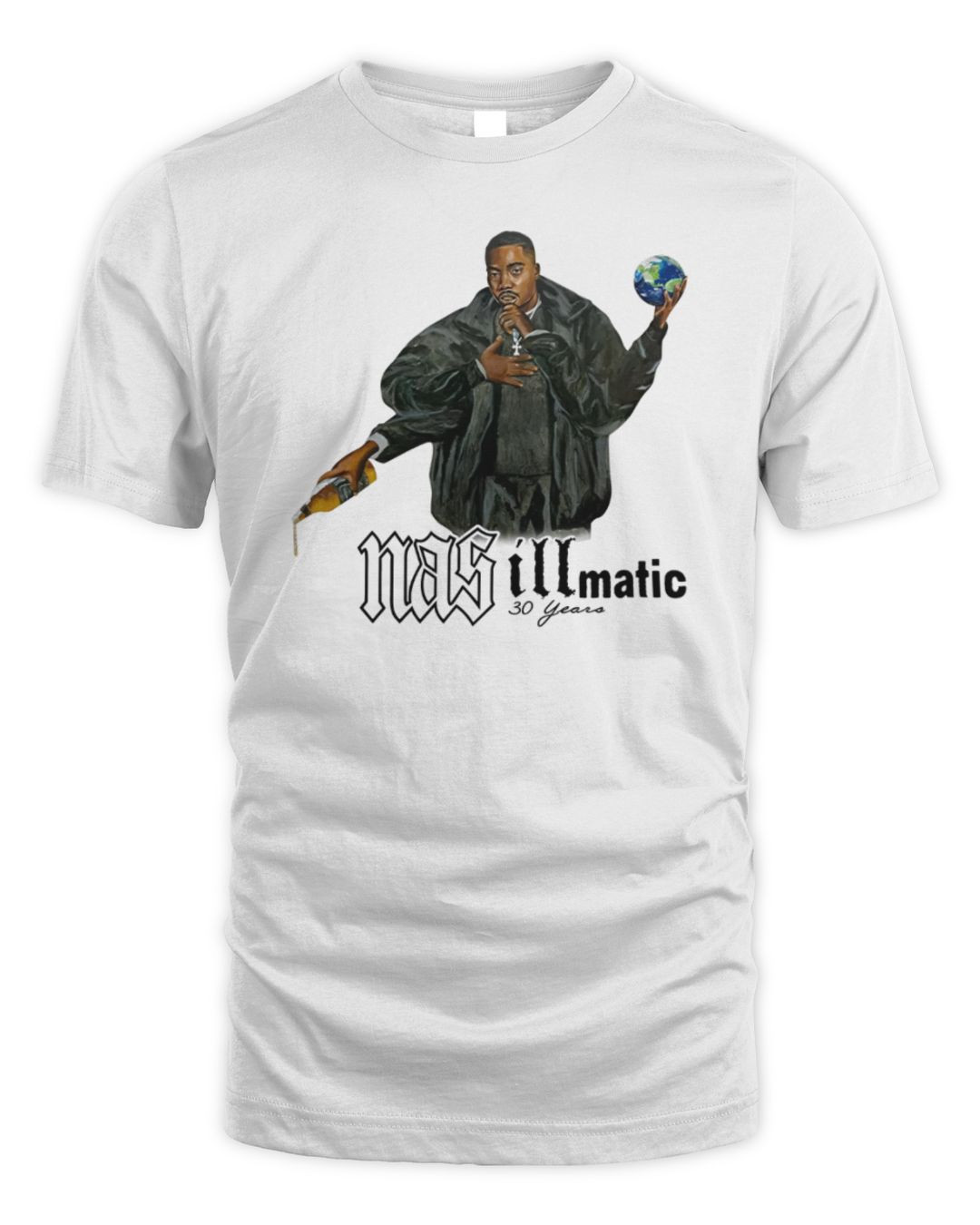 Nas 30 Years Of Illmatic Cement T-shirt