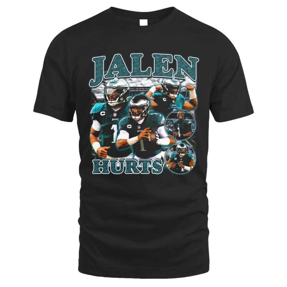 Jalen Hurts Retro Tee, Vintage T-shirt Style