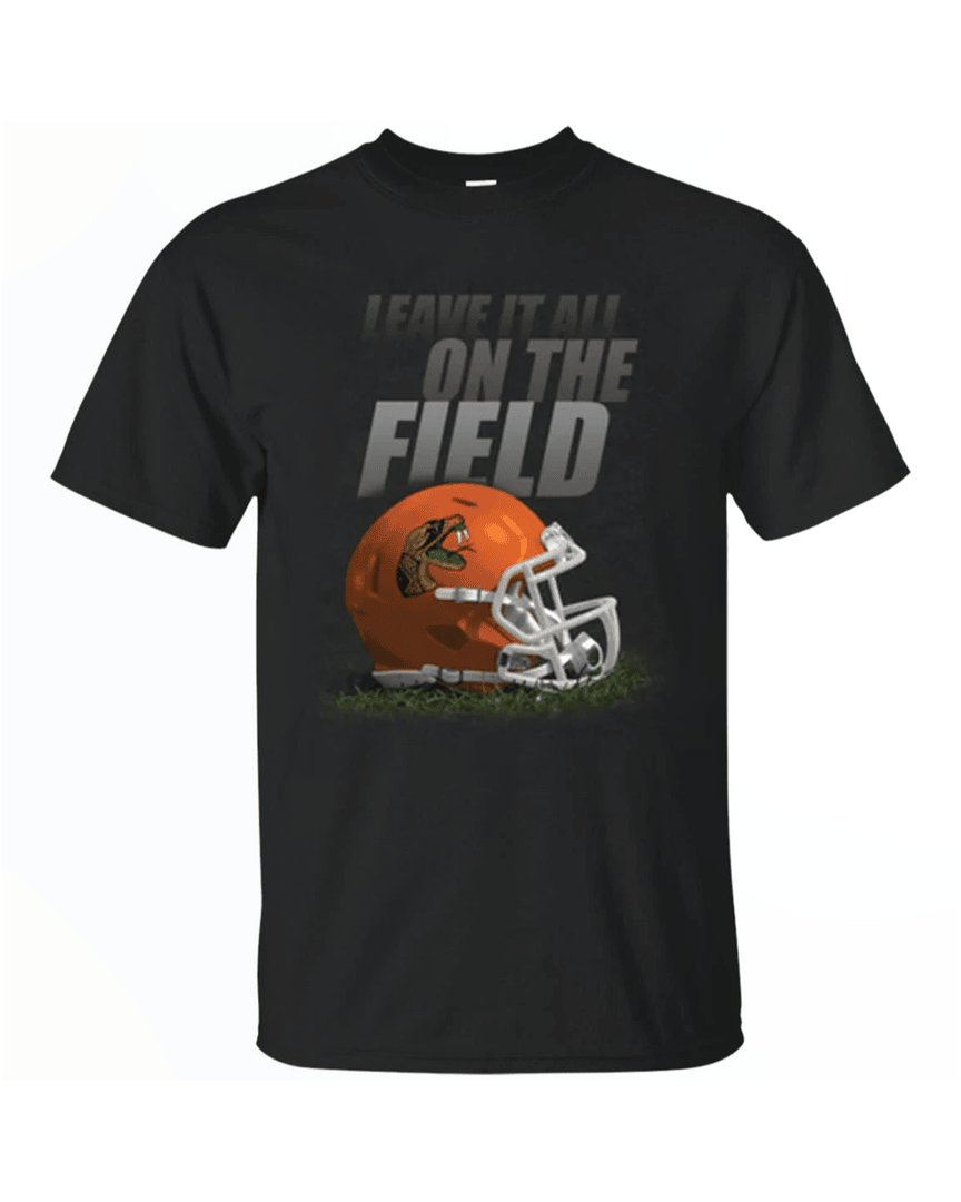 Leave It All On The Field Florida A&m University Rattlers Gridiron T Shirt
