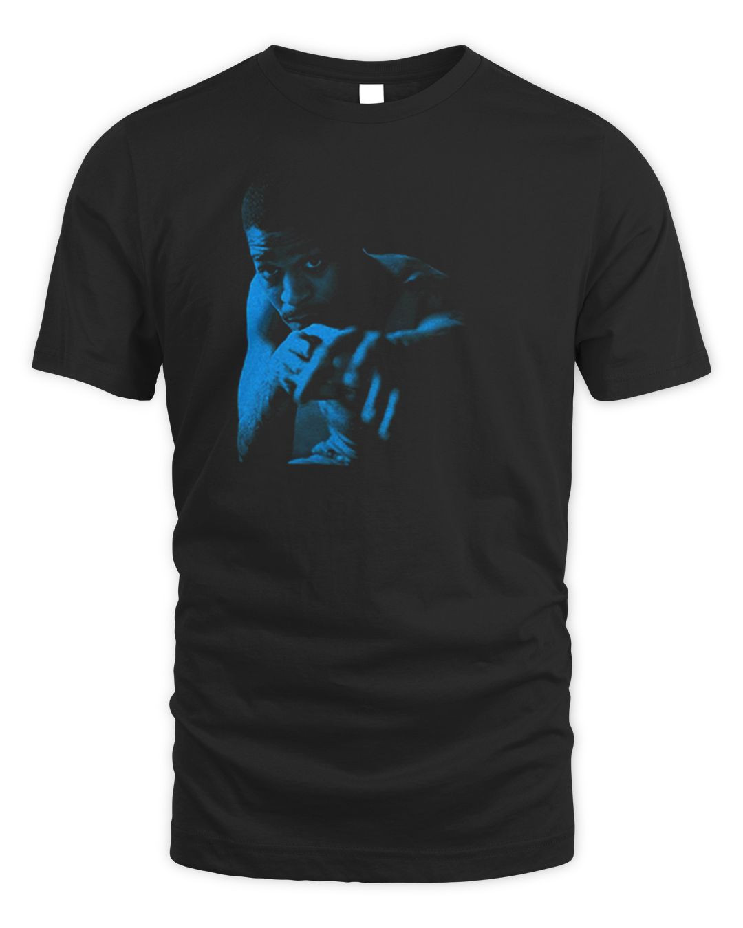 Kid Cudi Merch Blue Photo Shirt