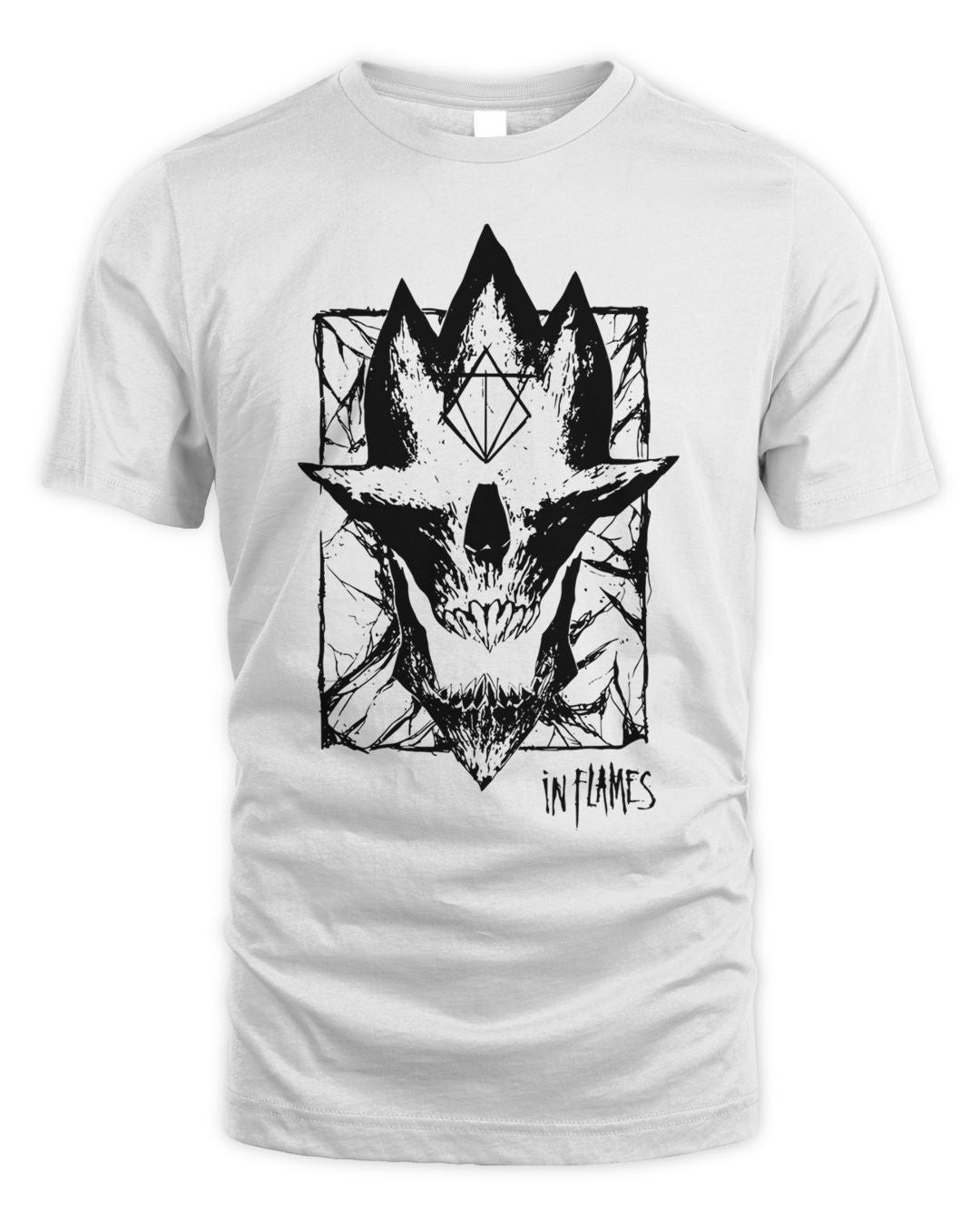 In Flames Merch Jester Skull Shirt