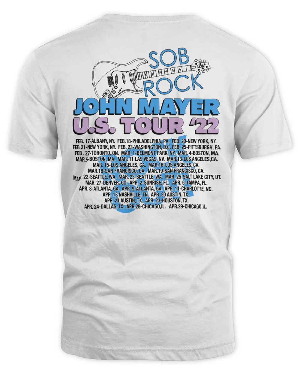 John Mayer Merch Sob Rock Portrait Shirt