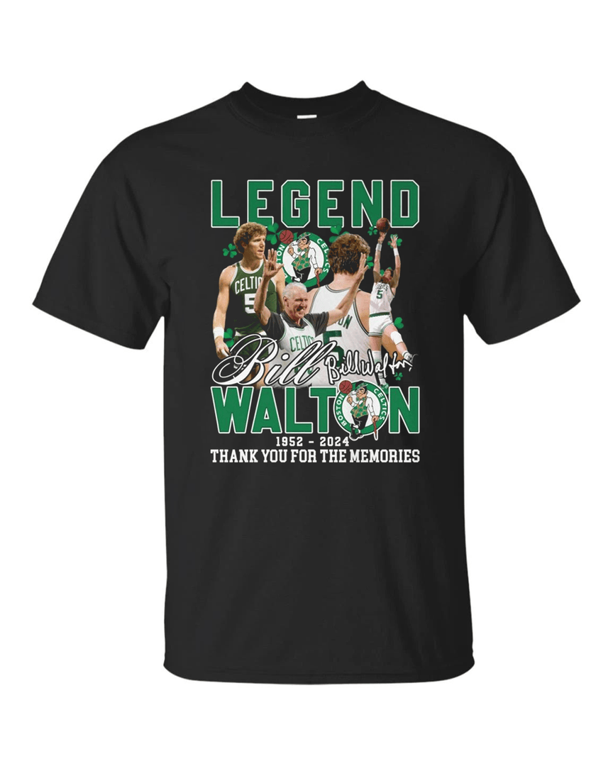 Legend Bill Walton 1952-2024 Thank You For The Memories T Shirt