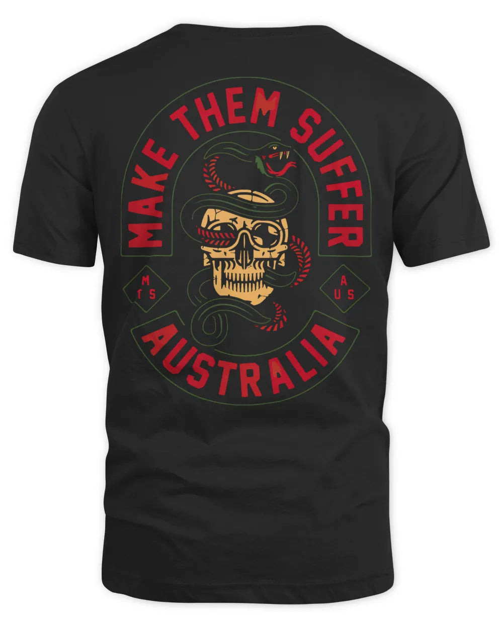 Make Them Suffer Merch Skull Snake Shirt