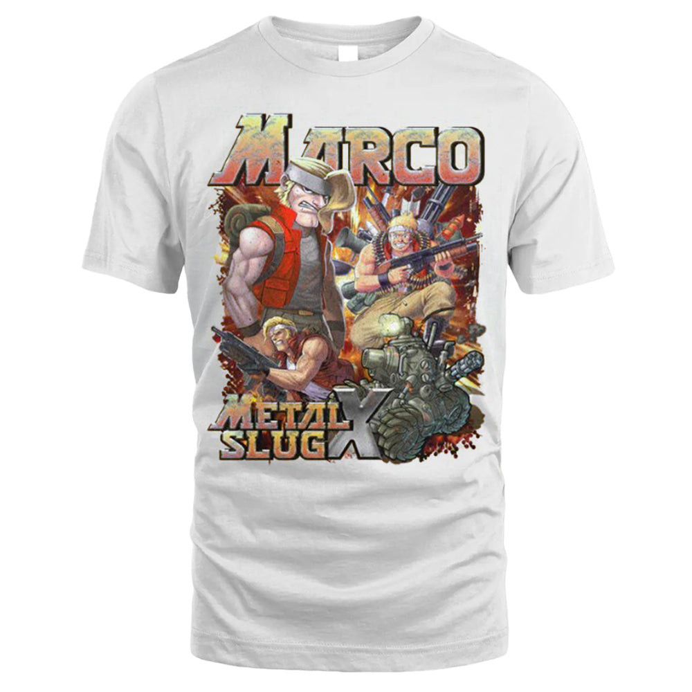 Metal Slug X Marco Tee, Vintage T-shirt Style