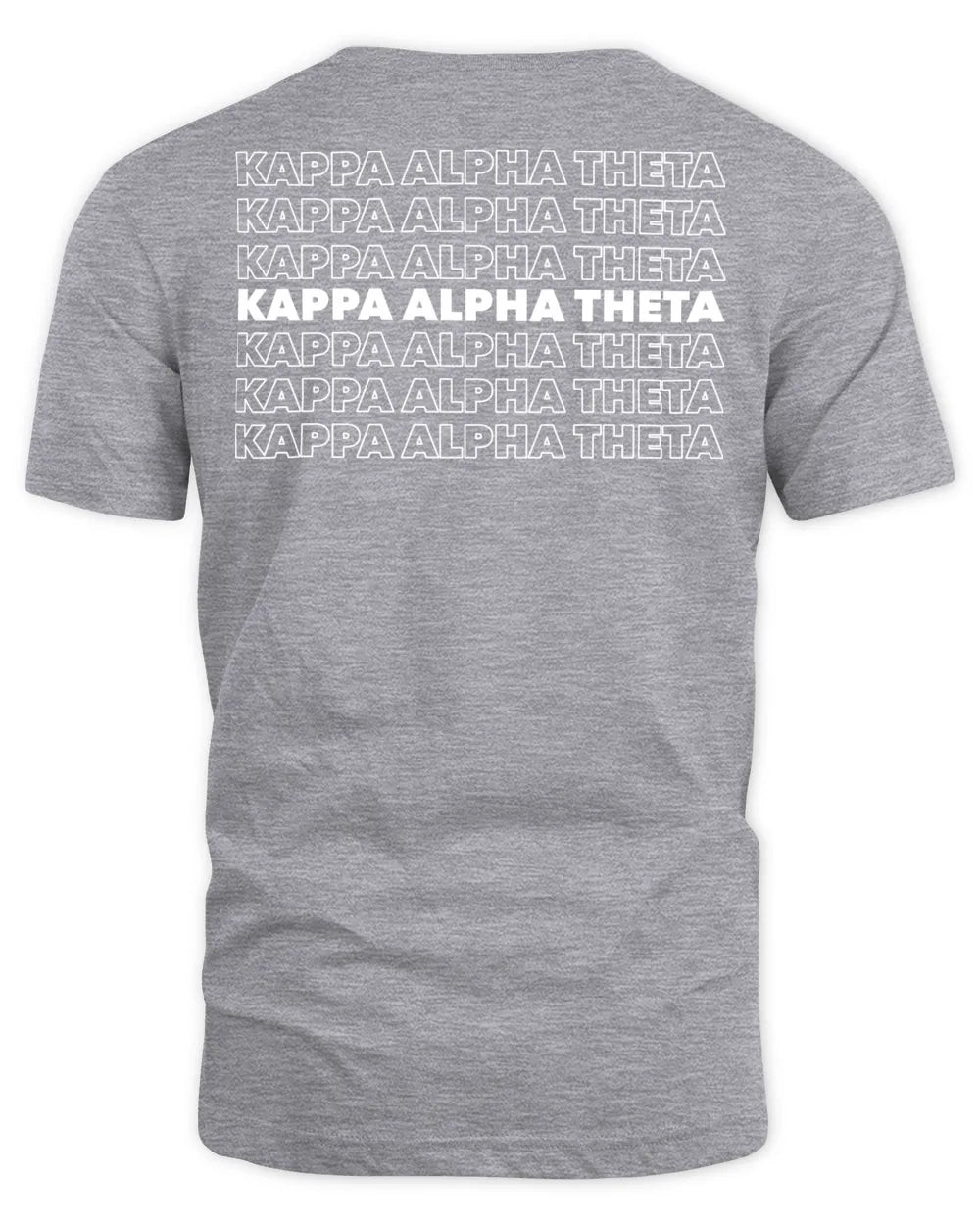 Kappa Alpha Theta Merch Repeating Name Shirt