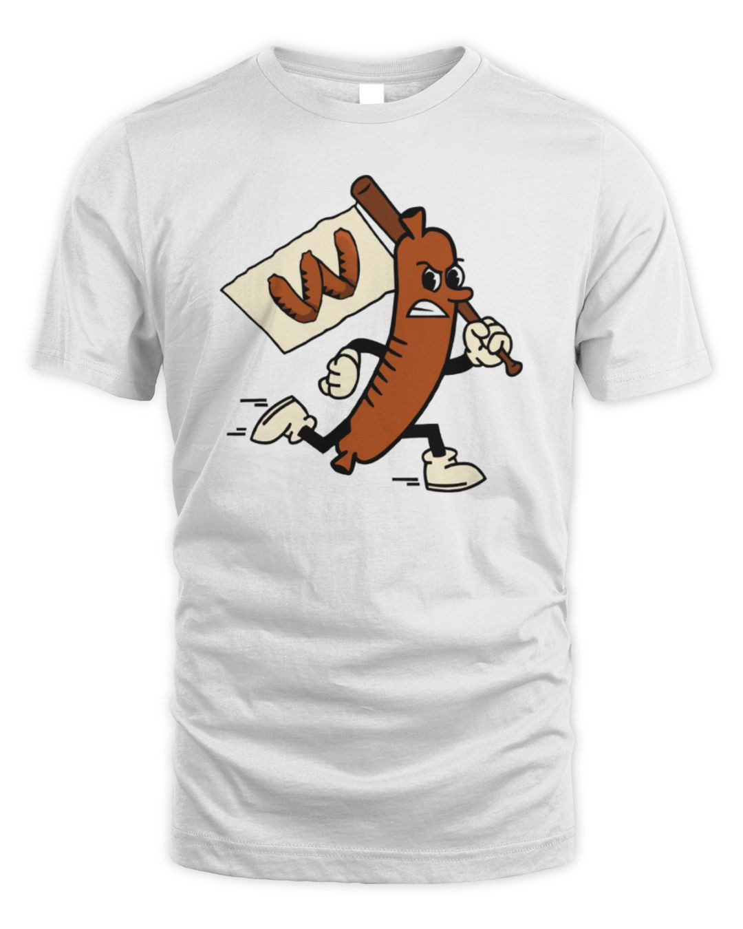 Madison Mallards Merch Wisconsin Wurst Running Wurst T-shirt