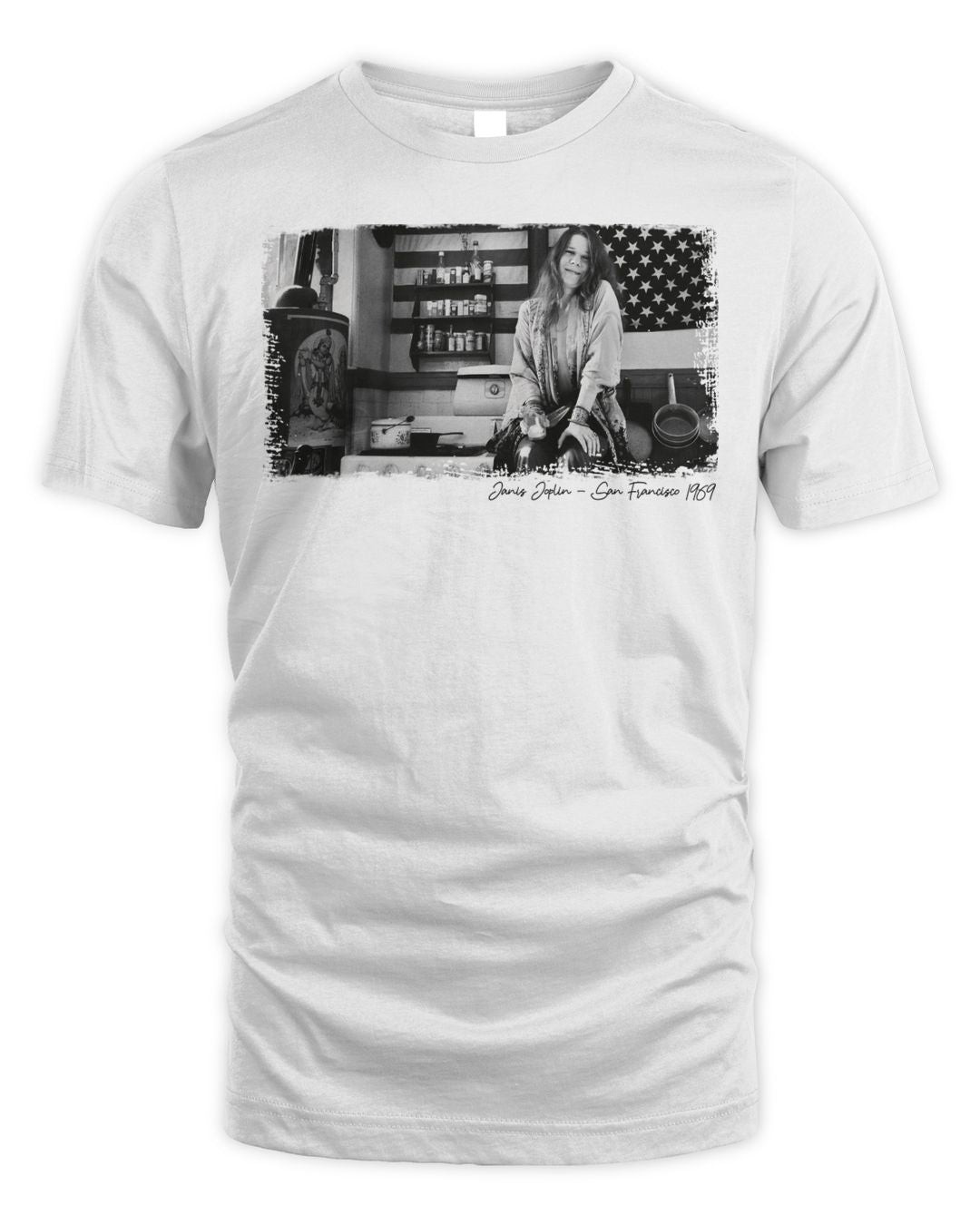 Janis Joplin In The Kitchen Shirt