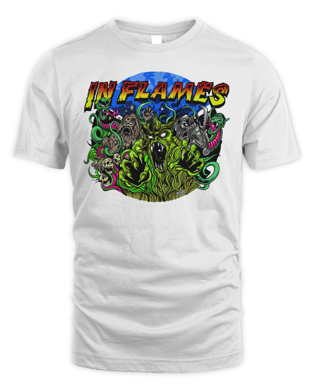 In Flames Merch Clayman 20th Anniversary Shirt