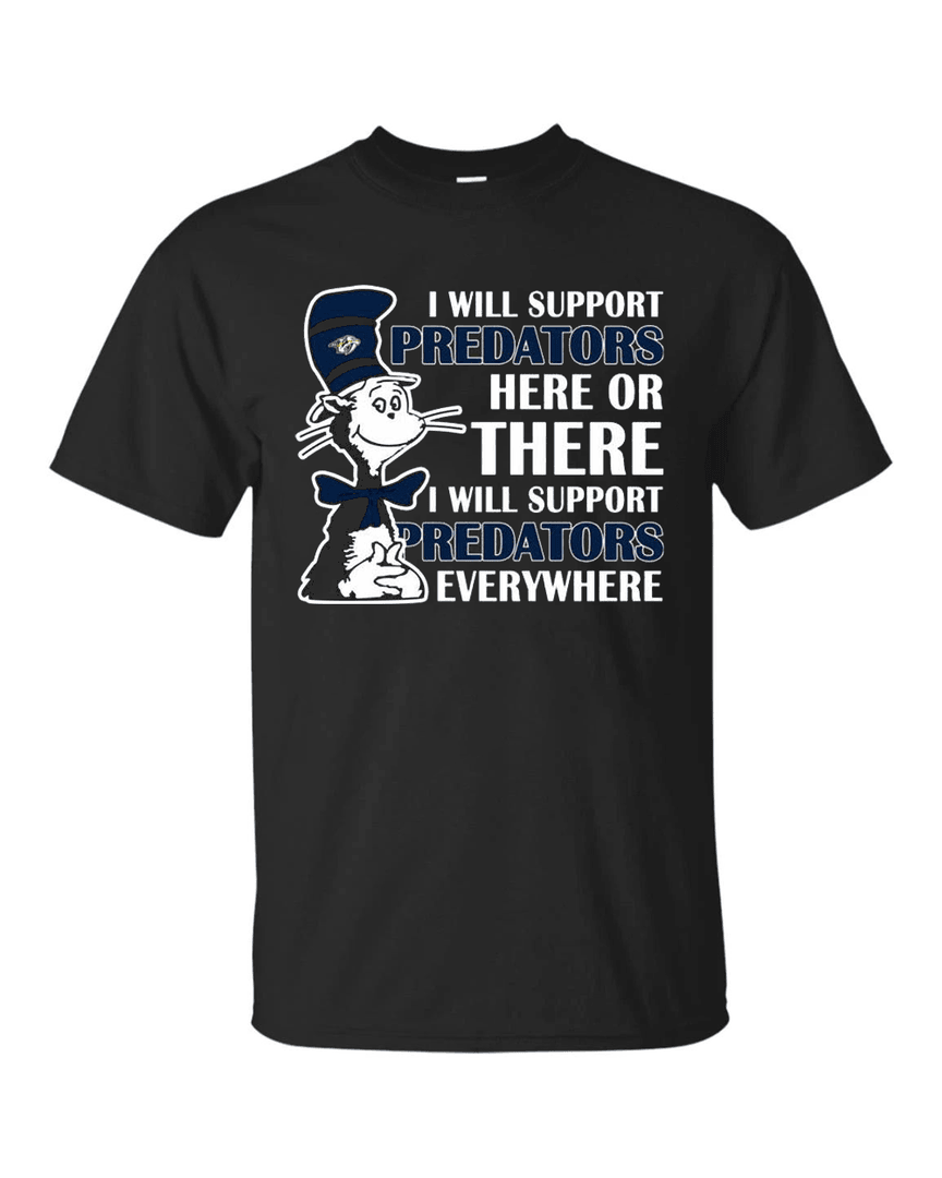 I Will Support Everywhere Nashville Predators T Shirts