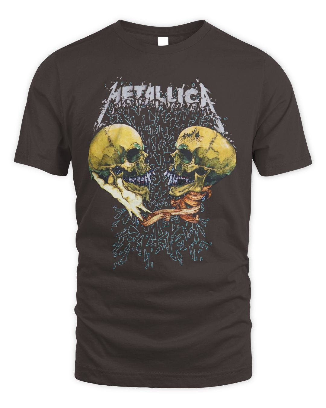 Metallica Merch Women's Sad But True Tee Charcoal