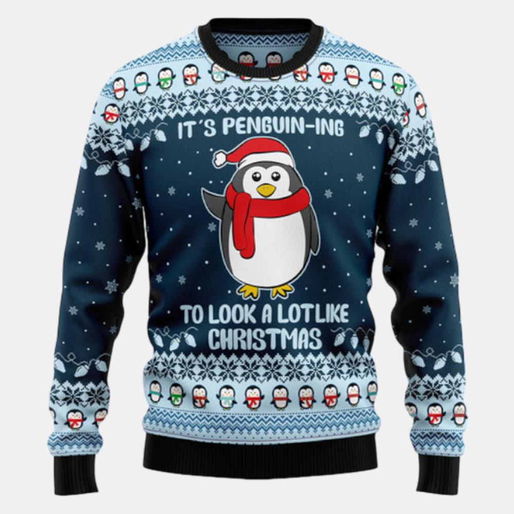 Its Penguin Ing Christmas Ugly Sweater