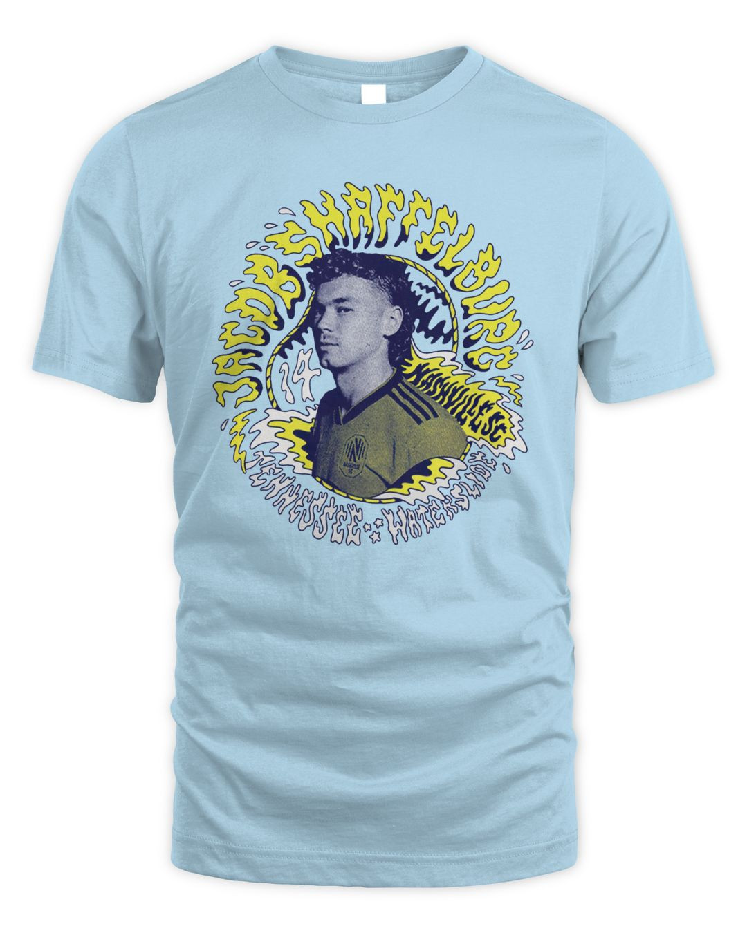 Nashville Sc Showstoppers Jacob Shaffelburg Tennessee Waterslide T-shirt