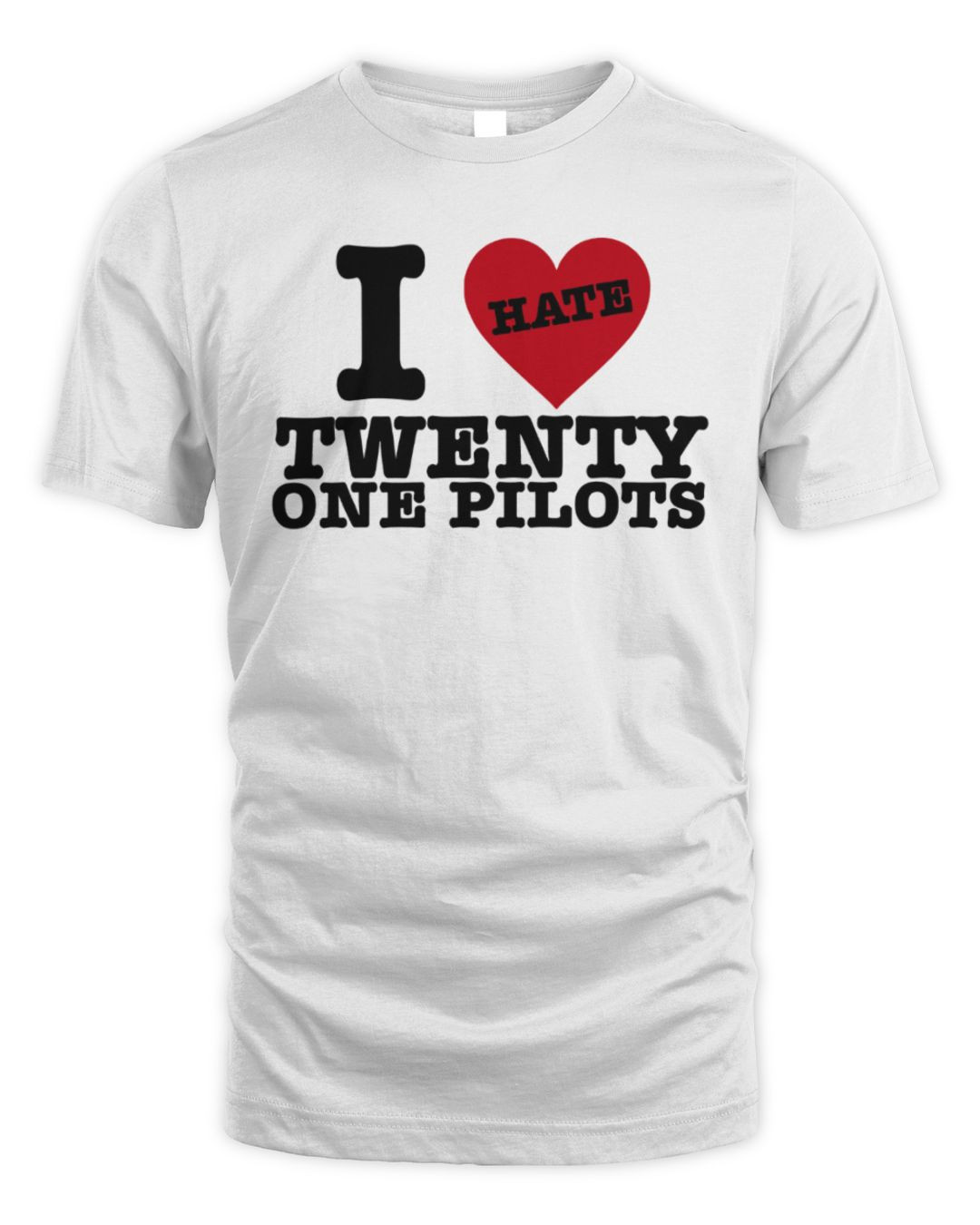 I Love Hate Twenty One Pilots Shirt White