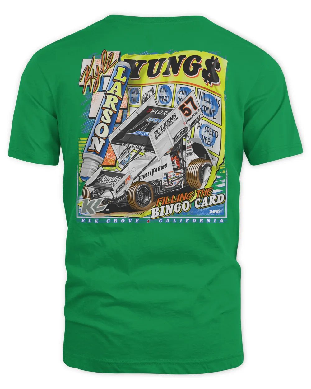Kyle Larson Merch Yung$ Bingo Shirt