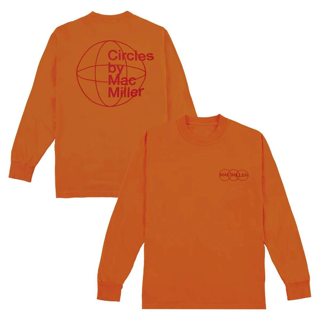 Mac Miller Merch Take A Little Time Orange Long Sleeve