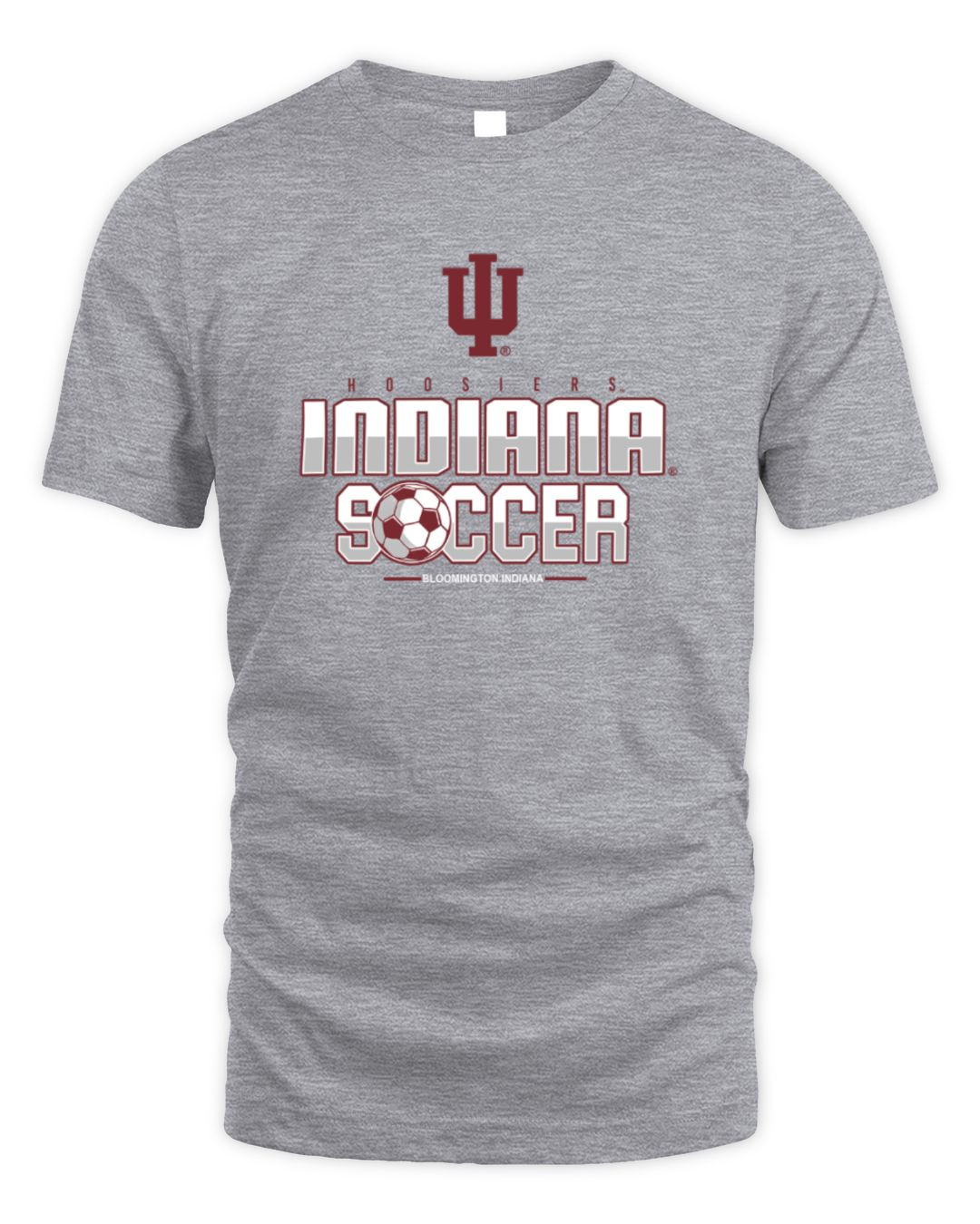Indiana Hoosiers Soccer Grey T-shirt