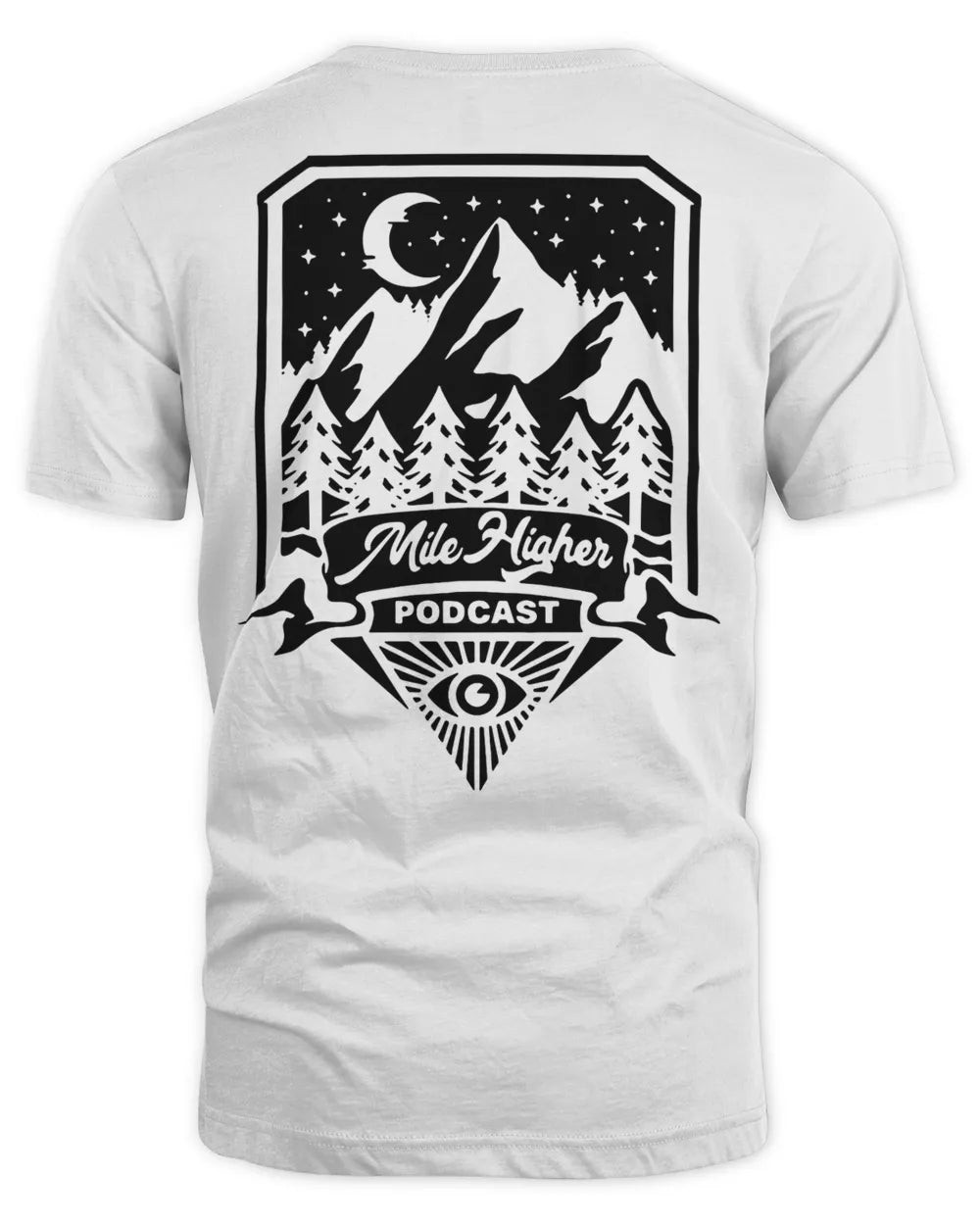 Mile Higher Merch Puff Print Podcast Shirt