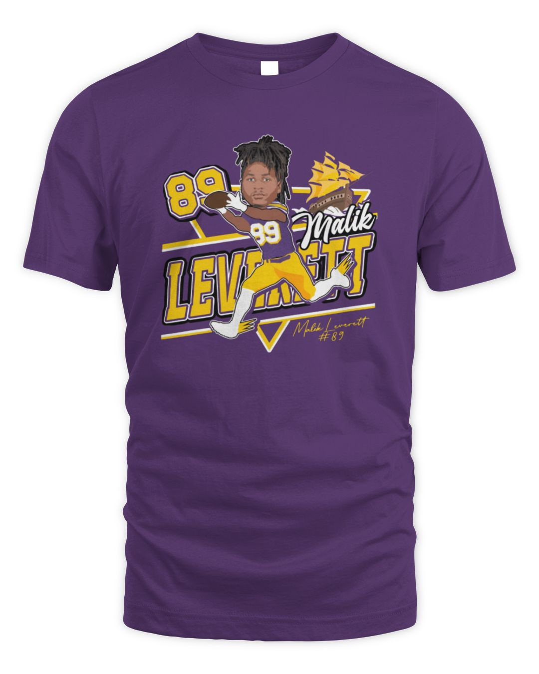 Malik Leverett 2024 Official Purple Hoodie