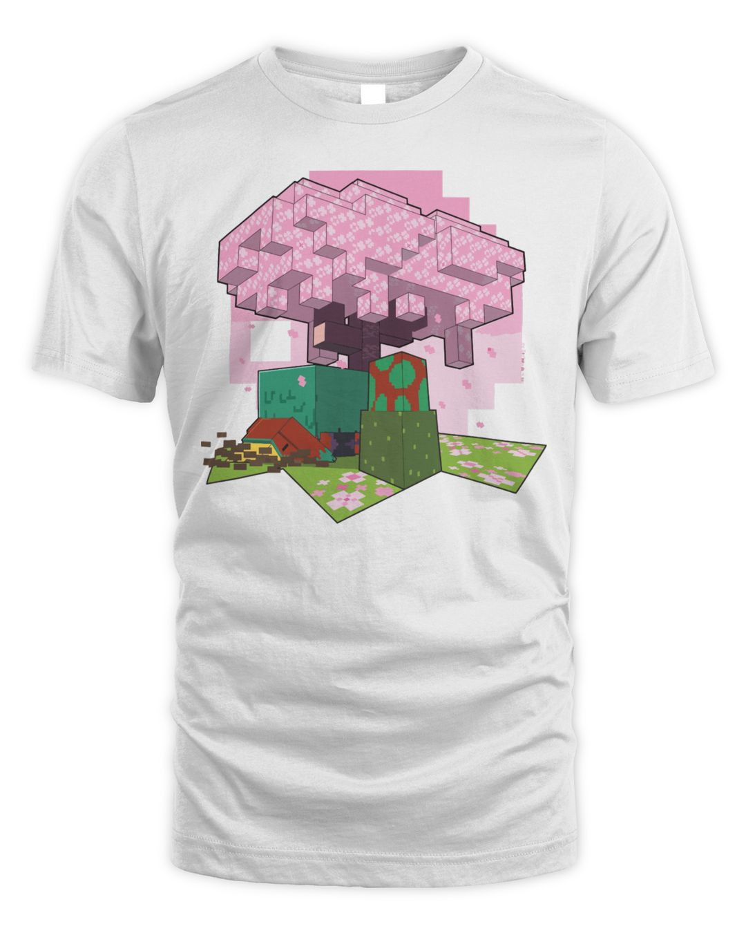 Minecraft Merchandise Trails & Tales Cherry Blossom Sniffer Shirt