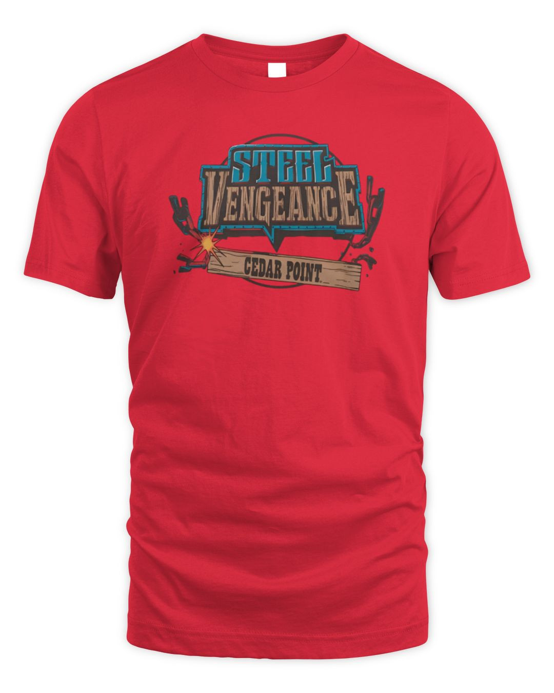 Homage Cedar Point Steel Vengeance Red Merch Hoodie