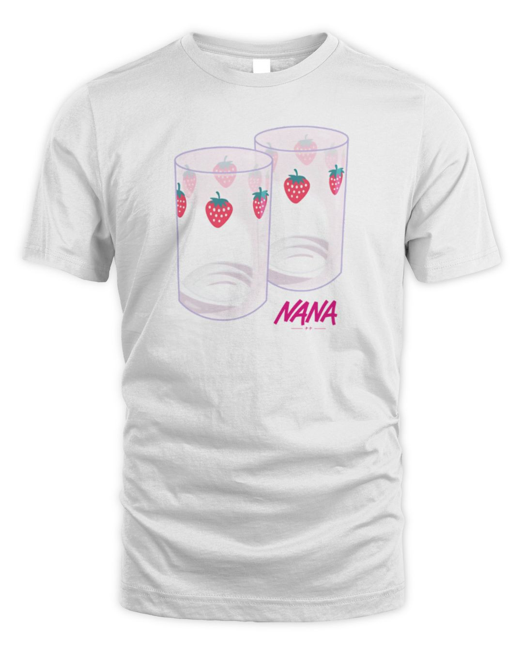 Nana Merch Nana Strawberry Glasses Anime T-shirt