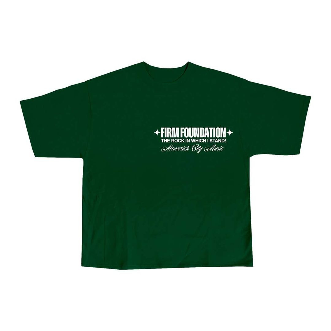 Maverick City Merch Firm Foundation Tee Green
