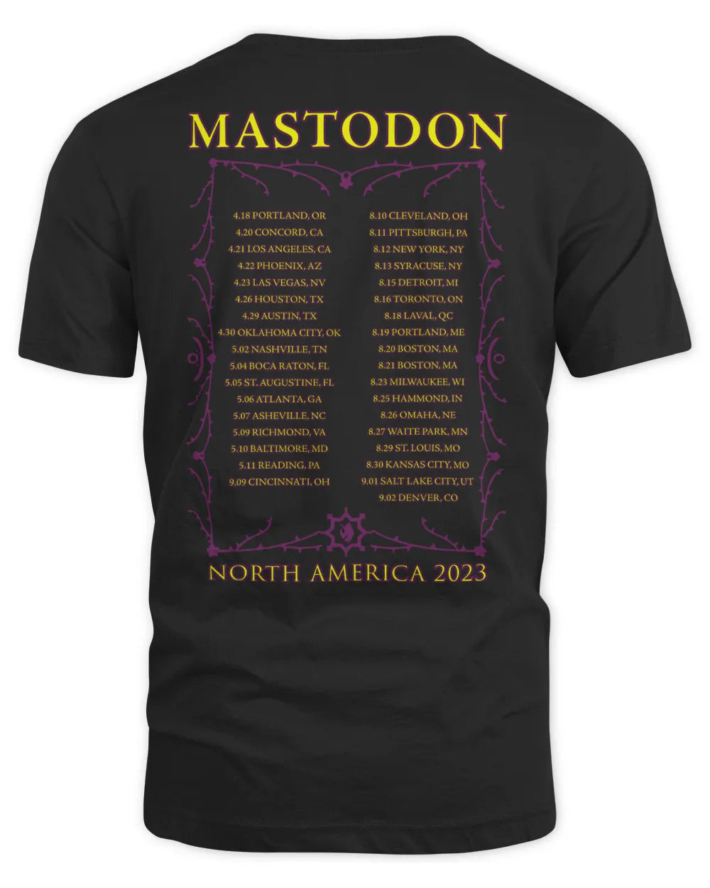 Mastodon Merch Rainbow Backdrop 2023 Itin Shirt