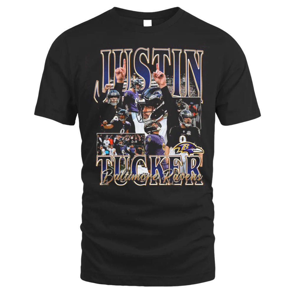Justin Tucker Tee, Vintage T-shirt Style