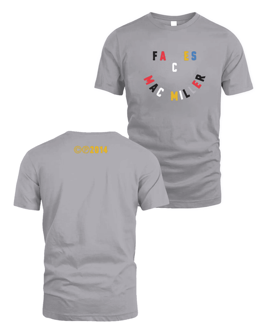 Mac Miller Merch Faces 10 Year Smile T Shirt