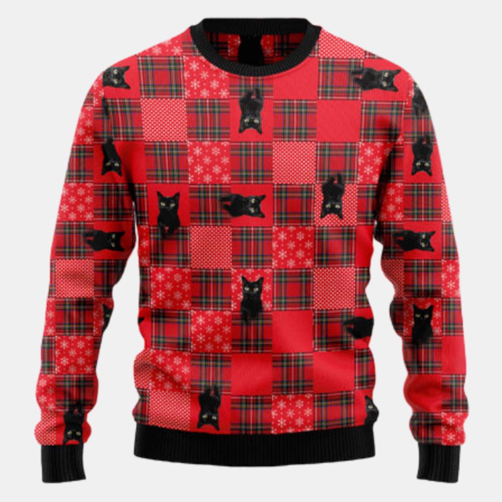 Lovely Black Cat 2 Ugly Sweater