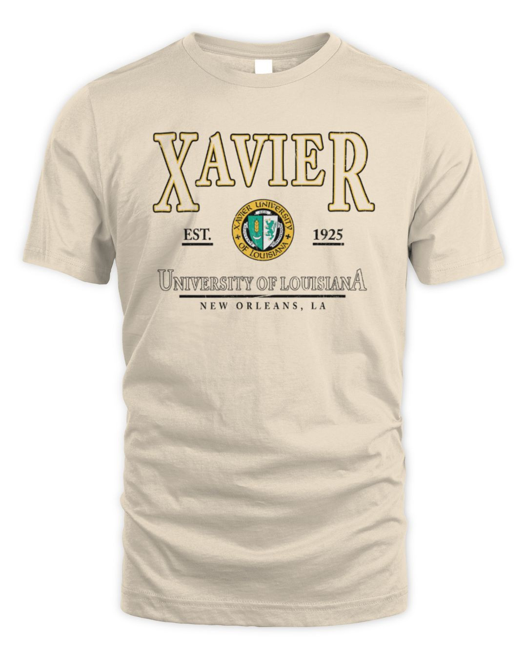 League H-oat Xavier University Of Louisiana Unwind Fleece Sand Merch Hoodie