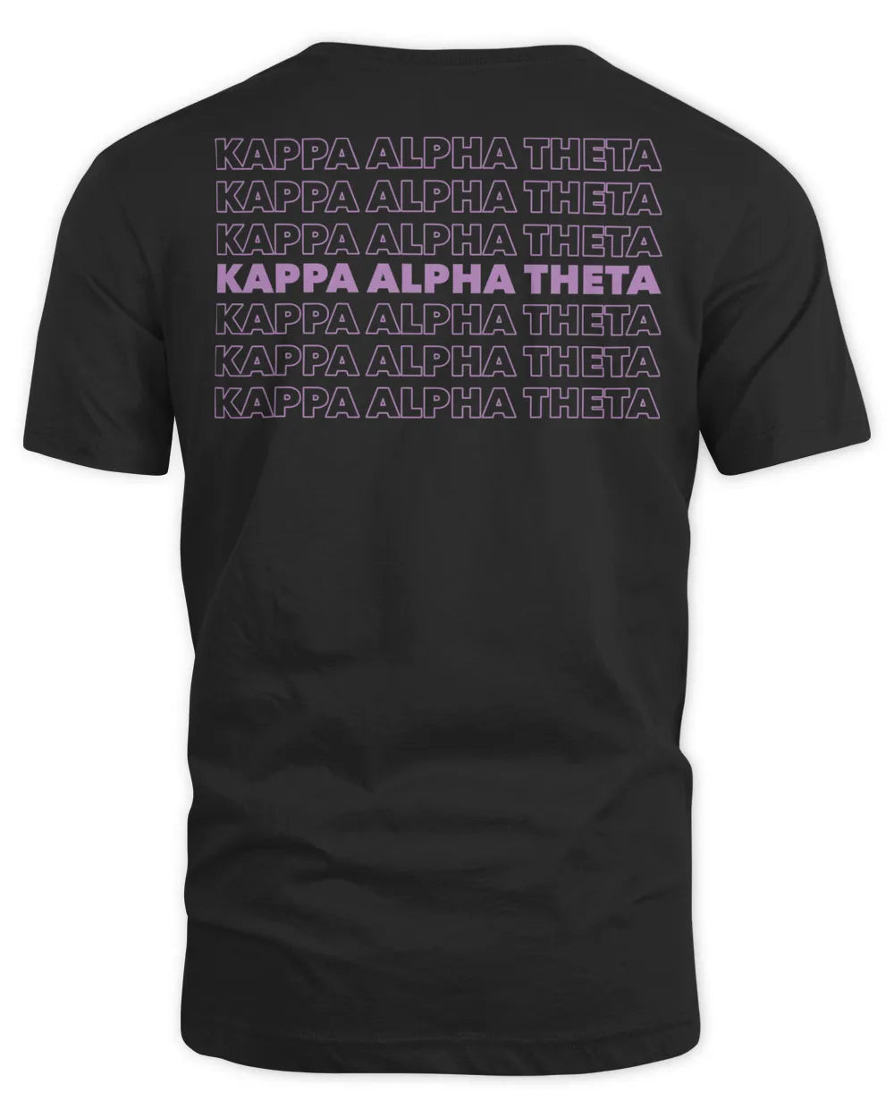 Kappa Alpha Theta Merch Repeating Name T-shirt