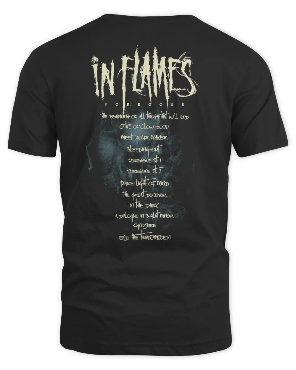 In Flames Merch Foregone Track List Shirt