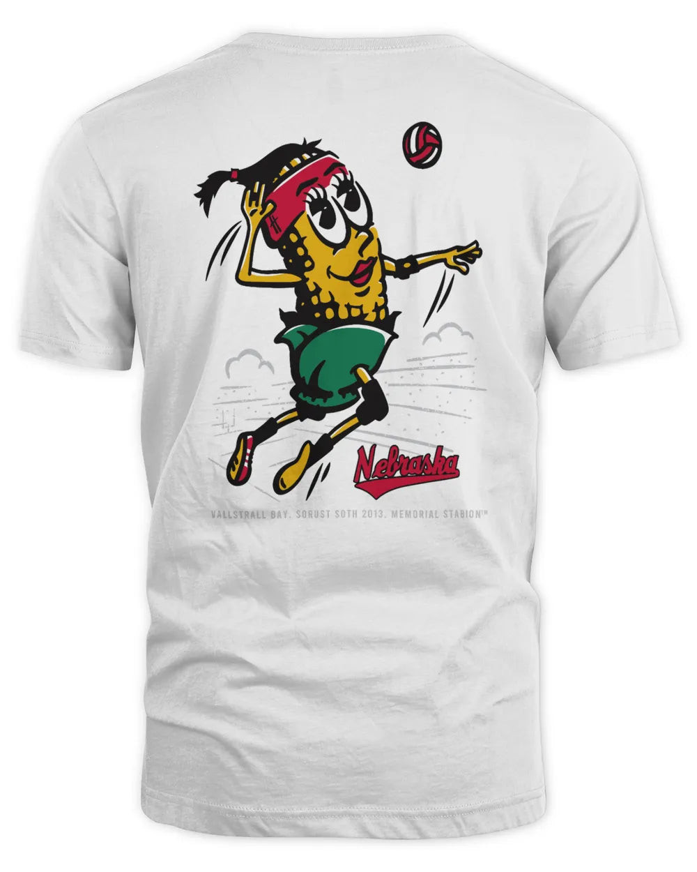 Men's White Nebraska Huskers Cornetta Volleyball Day Fresh T-shirt