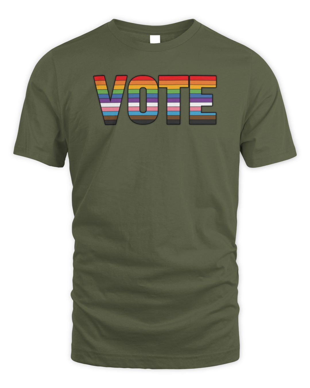Nashville Pride Official Merchandise Vote Rainbow T-shirt