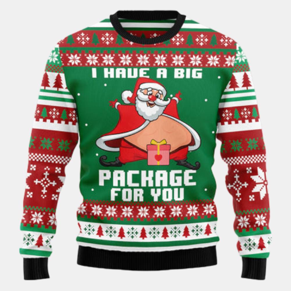 I Have A Big Package For You Ugly Sweater