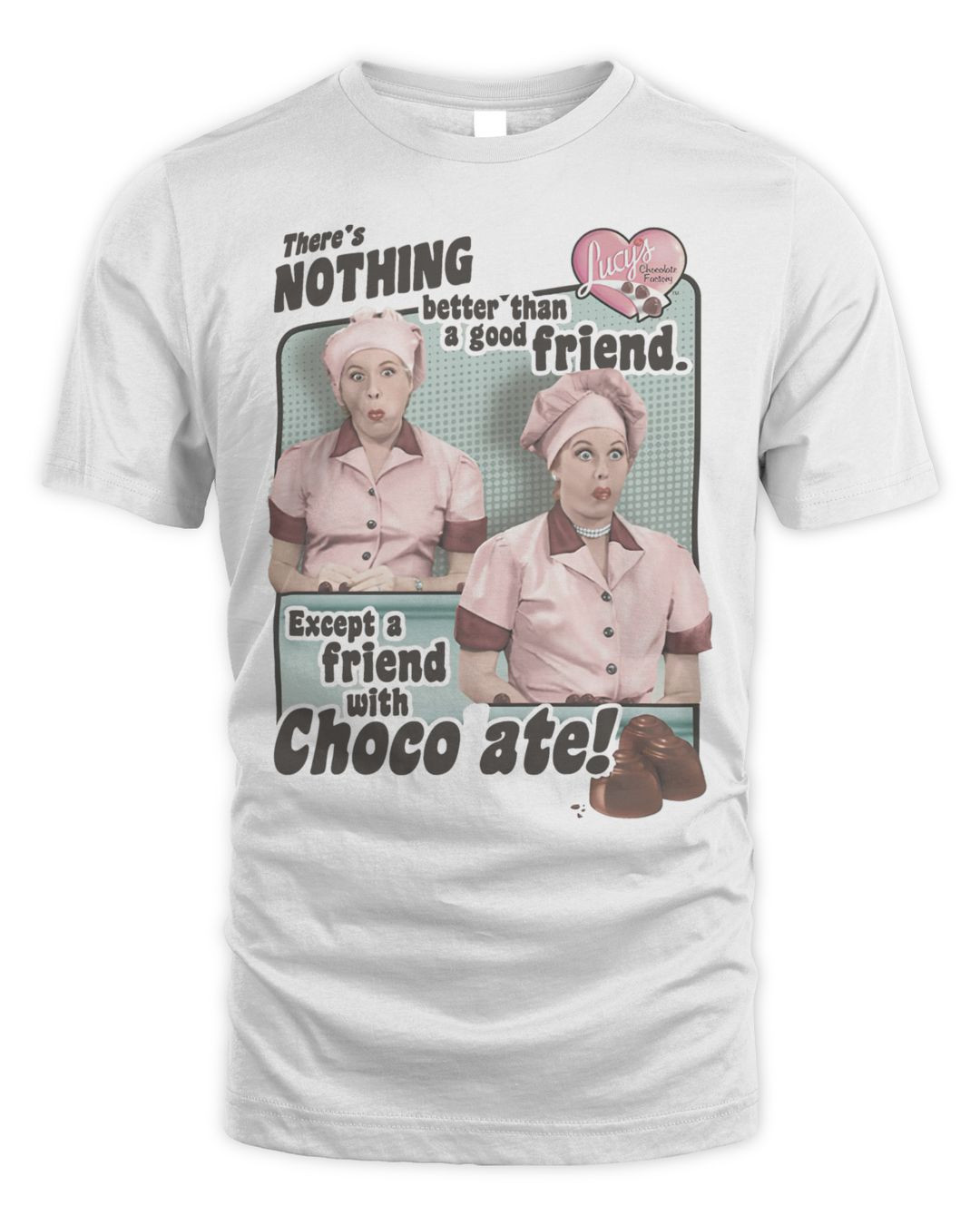 I Love Lucy Merchandise Friends And Chocolate Shirt
