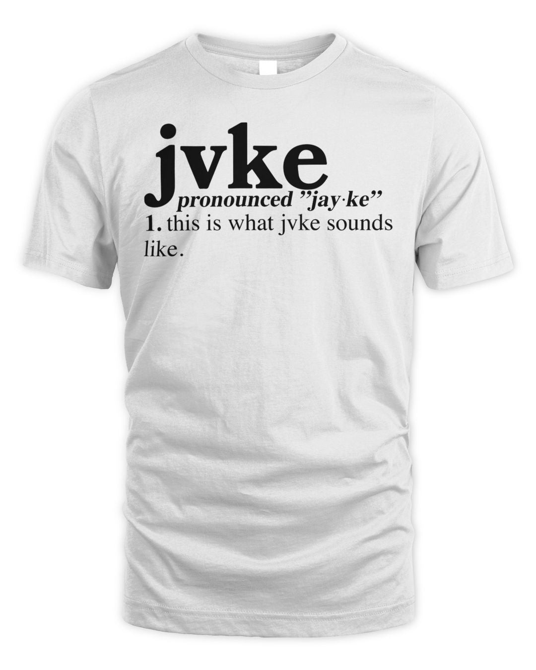 Jvke Merch Pronunciation Bone Shirt